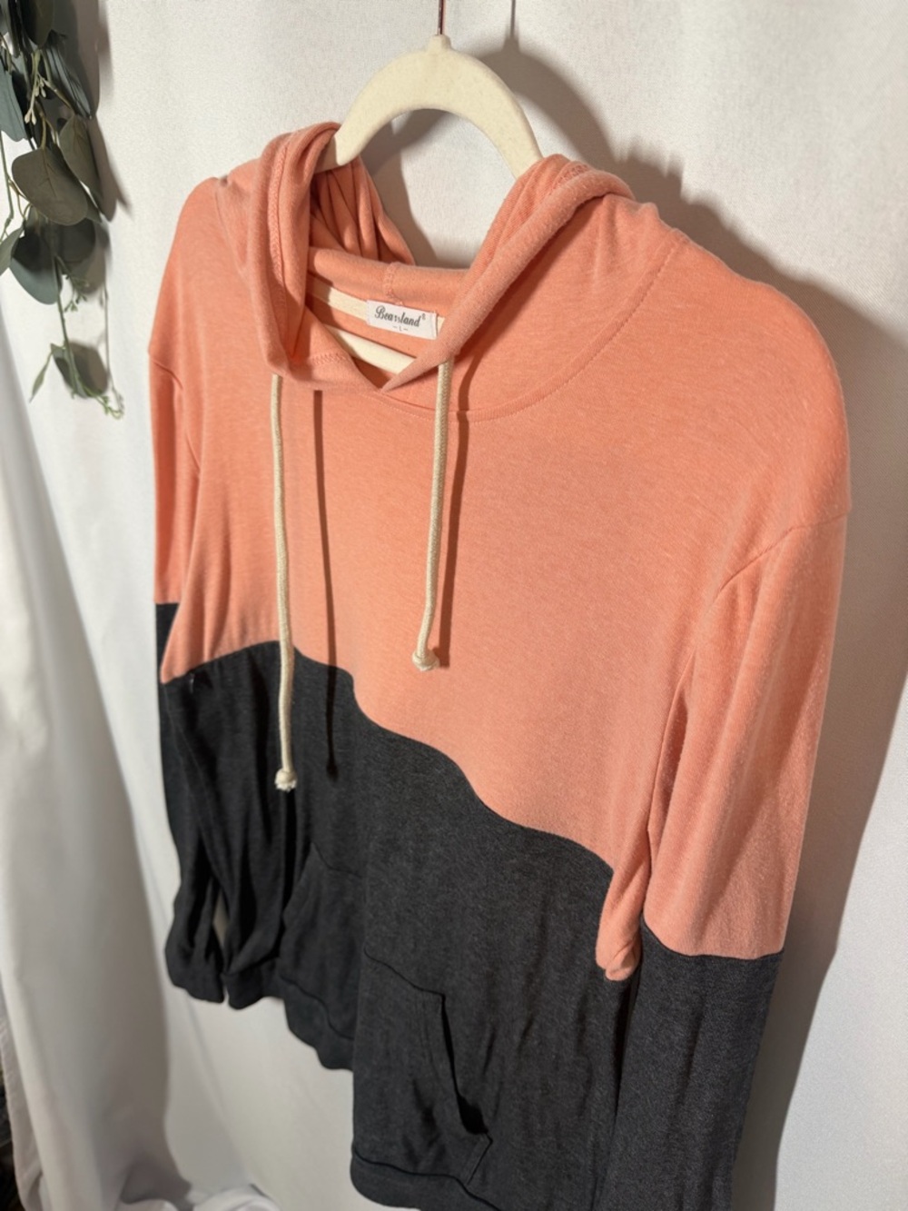 Bearsland | Nursing Hidden Zippers Hoodie Pink Gray Women's Size Large - Picture 8 of 15